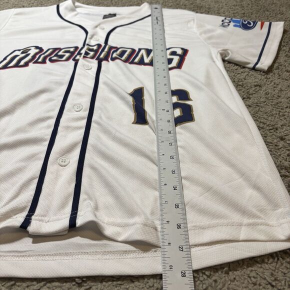 MILB San Antonio Missions Baseball Jersey Men’s M White SGA Sweet 16 Minors - Picture 5 of 7